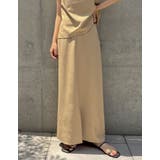 リネンライクスリットナロースカート | Re:EDIT | 詳細画像5