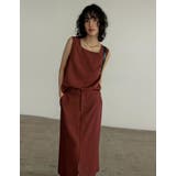 リネンライクスリットナロースカート | Re:EDIT | 詳細画像9