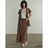 リネンライクスリットナロースカート | Re:EDIT | 詳細画像10