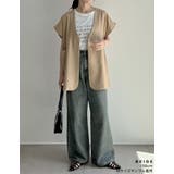 [2024 SUMMER COLLECTION]リネンライクノーカラージレ | Re:EDIT | 詳細画像12 