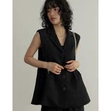 [オケージョン セレモニー]サマーツイードペプラムベスト | Re:EDIT | 詳細画像14 