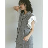 [オケージョン セレモニー]サマーツイードペプラムベスト | Re:EDIT | 詳細画像7 