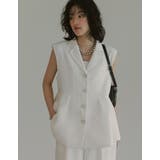 [オケージョン セレモニー]サマーツイードペプラムベスト | Re:EDIT | 詳細画像10 