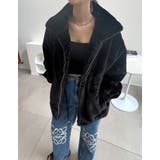 ハイネックドロスト付きフェイクファージャケット | Re:EDIT | 詳細画像2