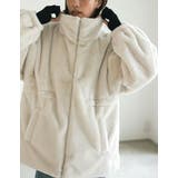 ハイネックドロスト付きフェイクファージャケット | Re:EDIT | 詳細画像7