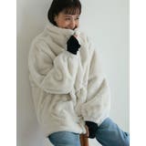 ハイネックドロスト付きフェイクファージャケット | Re:EDIT | 詳細画像9