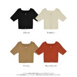 ダブルジップ半袖ニットトップス | Re:EDIT | 詳細画像18