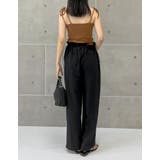 [接触冷感]選べる丈カップ付きリブ肩リボンキャミソール | Re:EDIT | 詳細画像23 