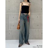 [接触冷感]選べる丈カップ付きリブ肩リボンキャミソール | Re:EDIT | 詳細画像31 