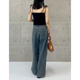 [接触冷感]選べる丈カップ付きリブ肩リボンキャミソール | Re:EDIT | 詳細画像33 