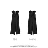 ドットor無地カシュクール肩パットVネックオールインワン | Re:EDIT | 詳細画像18