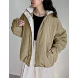 配色スタンドネック中綿ブルゾン | Re:EDIT | 詳細画像13