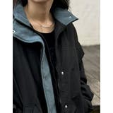 配色スタンドネック中綿ブルゾン | Re:EDIT | 詳細画像10