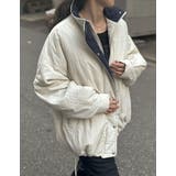 配色スタンドネック中綿ブルゾン | Re:EDIT | 詳細画像23