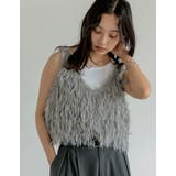 グレー(503) | [累計販売枚数10,000枚突破！]シャギーフリンジニットキャミソール | Re:EDIT