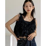 [累計販売枚数10,000枚突破！]シャギーフリンジニットキャミソール | Re:EDIT | 詳細画像9 