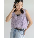 [累計販売枚数10,000枚突破！]シャギーフリンジニットキャミソール | Re:EDIT | 詳細画像13 