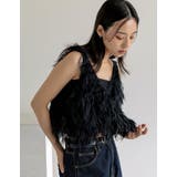 [累計販売枚数10,000枚突破！]シャギーフリンジニットキャミソール | Re:EDIT | 詳細画像15 