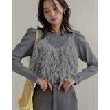 [累計販売枚数10,000枚突破！]シャギーフリンジニットキャミソール | Re:EDIT | 詳細画像31 