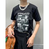 ブラック(001) | [接触冷感][UVカット]モノトーンロックバンドTシャツ | Re:EDIT