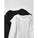 [UVカット][接触冷感]ラッフルショルダーロングスリーブＴシャツ | Re:EDIT | 詳細画像2 