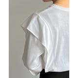 [UVカット][接触冷感]ラッフルショルダーロングスリーブＴシャツ | Re:EDIT | 詳細画像27 