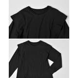 [UVカット][接触冷感]ラッフルショルダーロングスリーブＴシャツ | Re:EDIT | 詳細画像28 