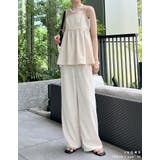 [低身長/高身長サイズ有]フロッキードットカットクレープパンツ | Re:EDIT | 詳細画像13 