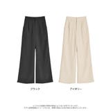 [低身長/高身長サイズ有]フロッキードットカットクレープパンツ | Re:EDIT | 詳細画像18 