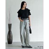 天竺ラッフルショルダーTシャツ | Re:EDIT | 詳細画像12