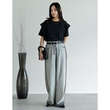 天竺ラッフルショルダーTシャツ | Re:EDIT | 詳細画像14
