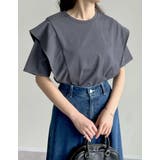 天竺ラッフルショルダーTシャツ | Re:EDIT | 詳細画像5