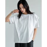 天竺ラッフルショルダーTシャツ | Re:EDIT | 詳細画像9