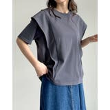 天竺ラッフルショルダーTシャツ | Re:EDIT | 詳細画像22