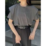 天竺ラッフルショルダーTシャツ | Re:EDIT | 詳細画像28