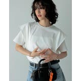 天竺ラッフルショルダーTシャツ | Re:EDIT | 詳細画像30