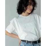 天竺ラッフルショルダーTシャツ | Re:EDIT | 詳細画像33