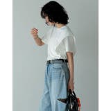 天竺ラッフルショルダーTシャツ | Re:EDIT | 詳細画像34