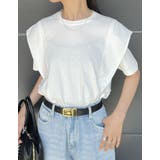 天竺ラッフルショルダーTシャツ | Re:EDIT | 詳細画像38