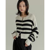 ダブルジップショート丈ニットカーディガン | Re:EDIT | 詳細画像9 