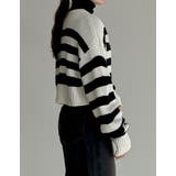 ダブルジップショート丈ニットカーディガン | Re:EDIT | 詳細画像28 