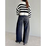 ダブルジップショート丈ニットカーディガン | Re:EDIT | 詳細画像29 