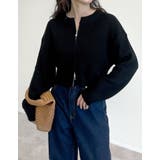 ダブルジップショート丈ニットカーディガン | Re:EDIT | 詳細画像36 