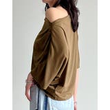 2WAYカットワンショルドレープトップス | Re:EDIT | 詳細画像15 