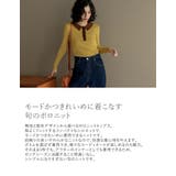 無地or配色ポロニットトップス | Re:EDIT | 詳細画像7 