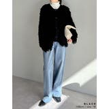 ボリュームスリーブループフリンジニットカーディガン | Re:EDIT | 詳細画像13 