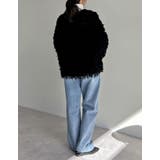 ボリュームスリーブループフリンジニットカーディガン | Re:EDIT | 詳細画像15 