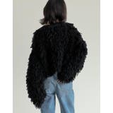 ボリュームスリーブループフリンジニットカーディガン | Re:EDIT | 詳細画像17 