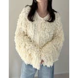 ボリュームスリーブループフリンジニットカーディガン | Re:EDIT | 詳細画像3 