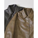 ミドル丈フェイクレザージャケット | Re:EDIT | 詳細画像6